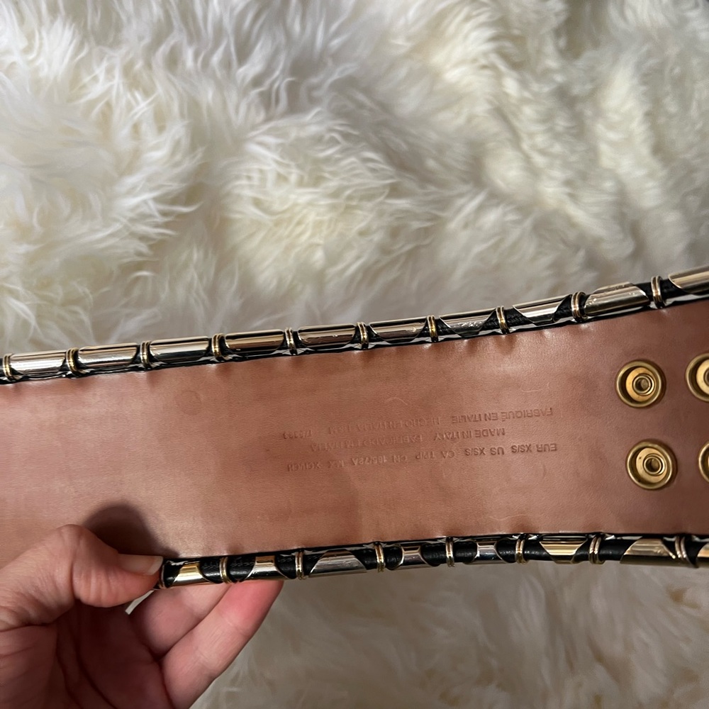 Balmain x H&M Green Suede Wide Belt - Picture 14 of 16